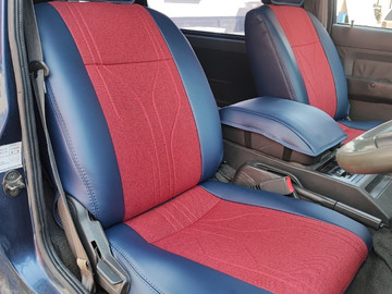 Авточехлы из экокожи Nappa  в салон Mitsubishi Delica ( 3 поколение, 2-й рестайлинг) 10.1997 - 09.1999)